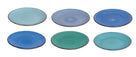 Platos para desayuno / postre Delice azul ø 19 cm - 6 piezas Cookinglife