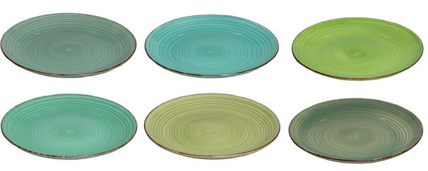 Cookinglife Dinerborden Delice Groen ø 26,5 cm - 6 stuks