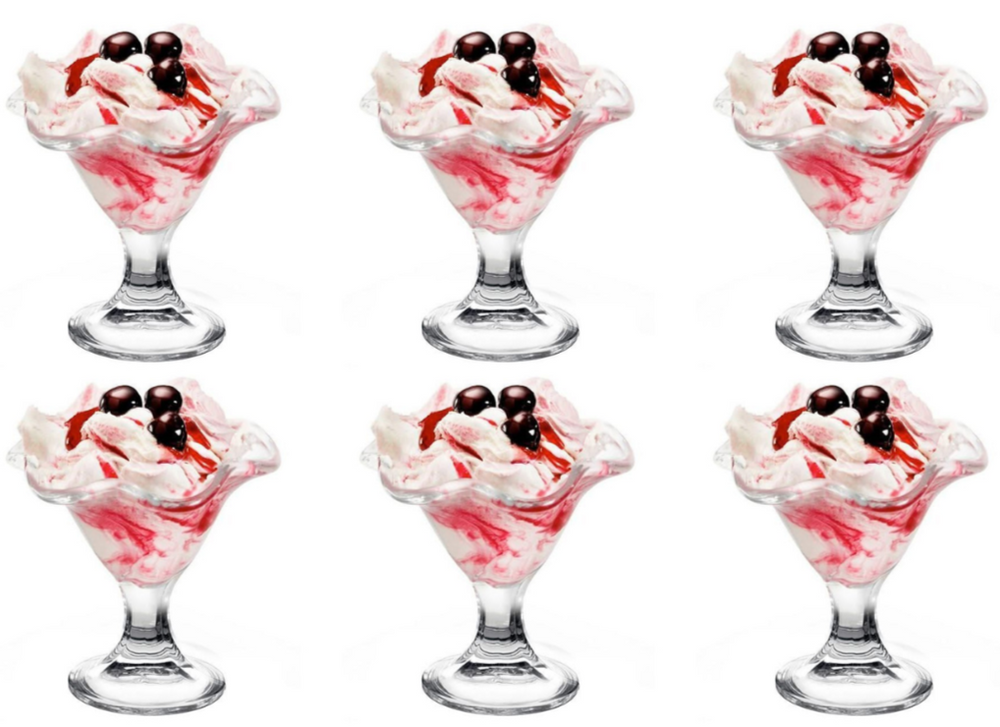 Copas de helado Bormioli Rocco - Copas para sorbete - Primavera - 240 ml - 6 piezas