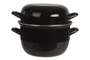 Cosy & Trendy Mosselpan - Zwart - ø 20 cm / 3.3 liter - geëmailleerde anti-aanbaklaag