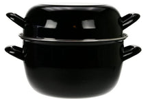 Cosy & Trendy Mosselpan - Zwart - ø 24 cm / 5 liter - geëmailleerde anti-aanbaklaag