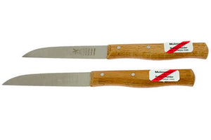 Cuchilla de molino Robert Herder acero inoxidable madera - Hoja 8.5 cm - 2 unidades