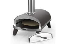 Horno para pizza ZiiPa Piana - A leña - con termómetro - Pizarra - para pizzas de ø 30 cm - Piedra para pizza giratoria