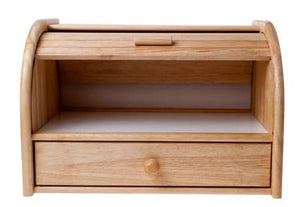 Caja para pan Cosy & Trendy - Caja para pan de madera con tapa corrediza