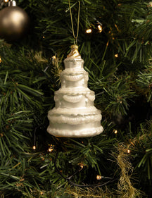Bola de Navidad Nordic Light Pastel de bodas 12 cm