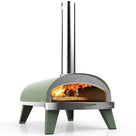 Horno para pizza ZiiPa Piana - A leña - con termómetro - Eucalyptus - para pizzas de ø 30 cm - Piedra para pizza giratoria
