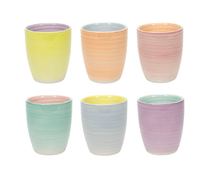 Cookinglife Koffiekopjes / Senseokopjes Pastel Harmony 180 ml - 6 Stuks