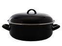Cookinglife Braadpan met deksel - Emaille - Cooking - ø 24 cm / 4 Liter - geëmailleerde anti-aanbaklaag