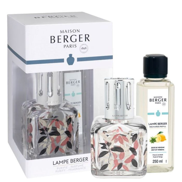 Set de regalo Maison Berger - Quemador de aroma Glaçon - Feuilles - 250 ml