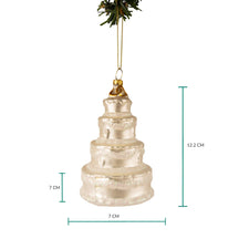 Bola de Navidad Nordic Light Pastel de bodas 12 cm