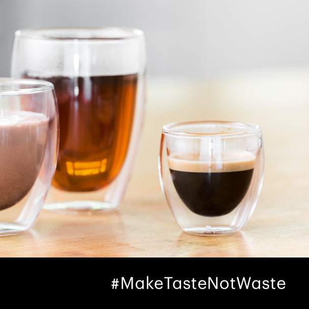 Bodum Dubbelwandige espressoglazen & koffieglazen set Pavina - gepatenteerd ventiel - 2x 80 ml & 2x 350 ml - 4 stuks