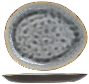 Cosy & Trendy Dinerborden Organic Laguna Blue Grey 27 x 23 cm - 4 Stuks