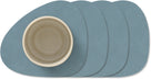 LIND DNA Onderzetters  Nupo - Leer - Light Blue - 13 x 11 cm - 4 Stuks