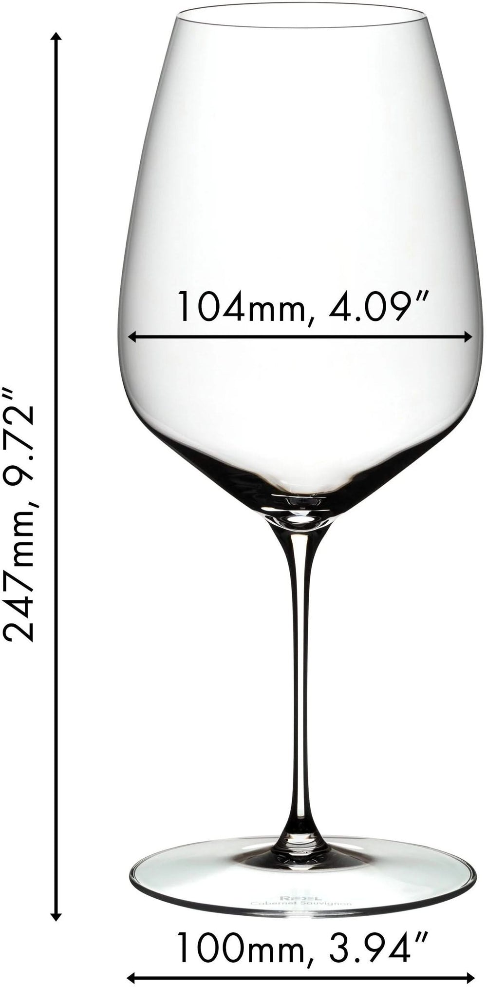 Copas de vino tinto Riedel Veloce - Cabernet Sauvignon / Merlot - 829 ml - 2 piezas