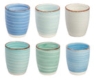 Cookinglife Koffiekopjes / Senseo kopjes Delice Blauw 180 ml - 6 stuks