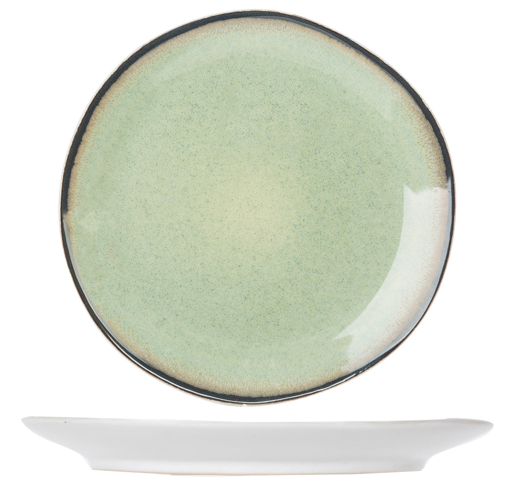 Cosy & Trendy Serviesset / Bordenset Fez Groen 8-delig / 4 personen - 4 dinerborden en 4 ontbijtborden