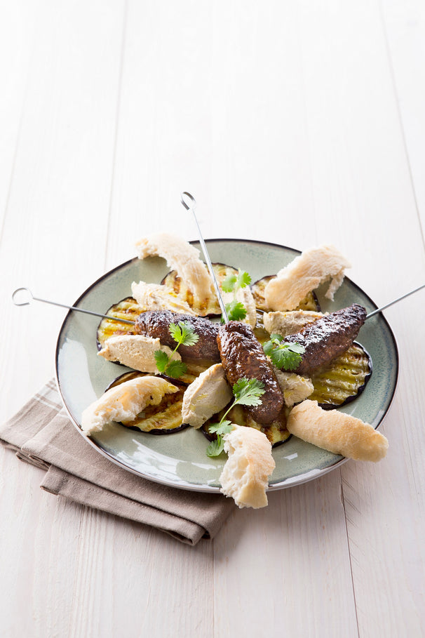 Cosy & Trendy Serviesset / Bordenset Fez Groen 8-delig / 4 personen - 4 dinerborden en 4 ontbijtborden