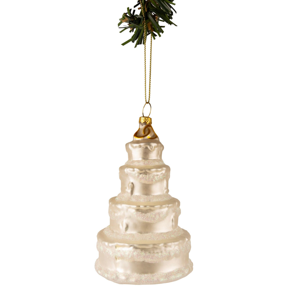 Bola de Navidad Nordic Light Pastel de bodas 12 cm
