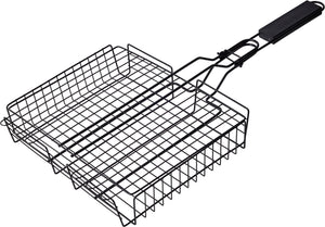 Cookinglife BBQ Grillmand Fire & Flavour 31.5 x 25 x 6 cm - Non-Stick Metaal - Grill accessoire voor Groenten en Vlees