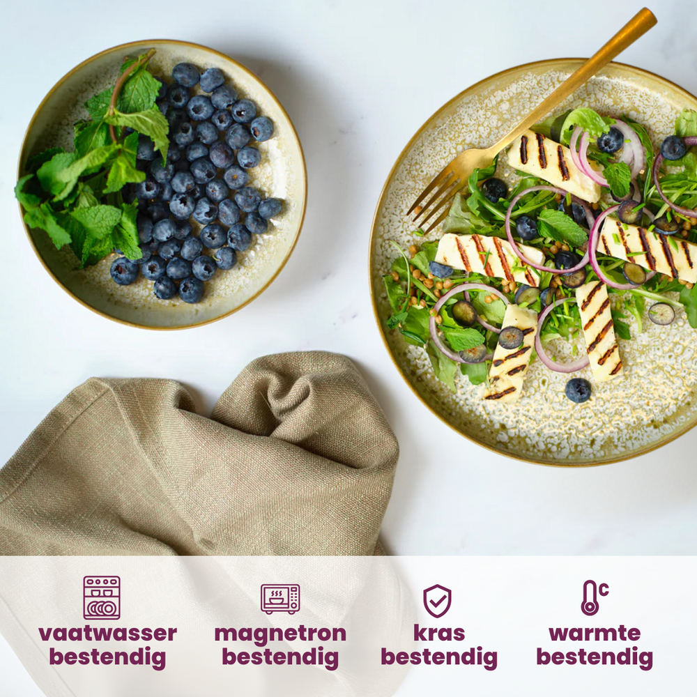 Cosy & Trendy Serviesset Baltic Luna 18-delig / 6 personen - 6 dinerborden, 6 ontbijtborden en 6 kommen
