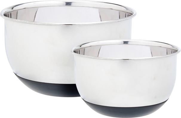Cookinglife Beslagkommen / Mengkommen - Anti-slip - RVS - 2 stuks