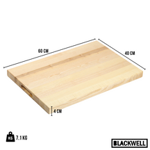 Blackwell Houten Snijplank - Met Greep - Essenhout -  60 x 40 x 4 cm