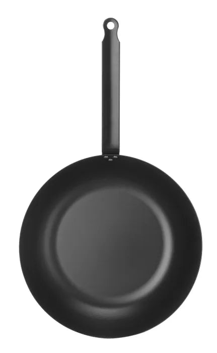 Blackwell Wokpan Carbon Staal ø 30 cm - geschikt voor alle warmtebronnen - zonder anti-aanbaklaag