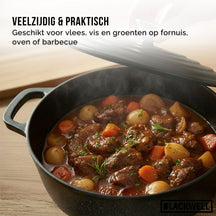 Blackwell Braadpan met deksel Cast Iron Gietijzer ø 20 cm - zonder anti-aanbaklaag