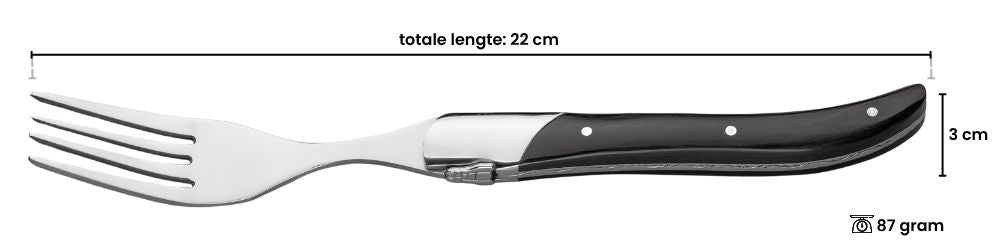 Tenedores de bistec Blackwell Laguiole - Madera de pakka - 6 piezas