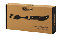 Tenedores de bistec Blackwell Laguiole - Madera de pakka - 6 piezas