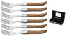 Tenedores de bistec Blackwell Laguiole - Madera de olivo - 6 piezas