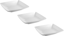 BonBistro Platos hondos / para pasta Yong Squito 22 x 22 cm - Blanco - 3 piezas