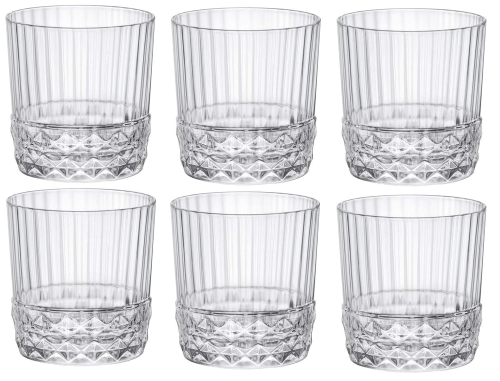 Bormioli Rocco Cocktail Glasses / Whiskey Glasses / Water Glasses America 20's - 380 ml - 6 pieces