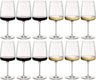 Bormioli Rocco Set de copas de vino Nexo (Copas de vino tinto y copas de vino blanco) - Set de 12 piezas