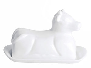 Cookinglife Botervloot Porselein - Koe - 20 x 12 cm