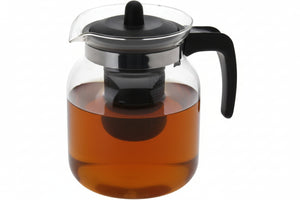 Cookinglife Borosilicate Glass Teapot 1.5 Liter - with Plastic Tea Filter