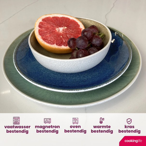 Cookinglife Side Plates / Dessert Plates Belize ø 21 cm - 6 Pieces