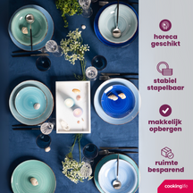 Cookinglife Bekers Delice Blauw 350 ml - 6 stuks