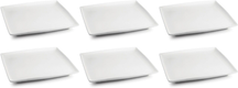 BonBistro Platos para pasteles Yong Squito 16 x 16 cm - Blanco - 6 piezas
