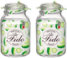 Tarro de conserva cuadrado Bormioli Rocco Fido - 14 x 14 cm / 3 litros - 2 unidades