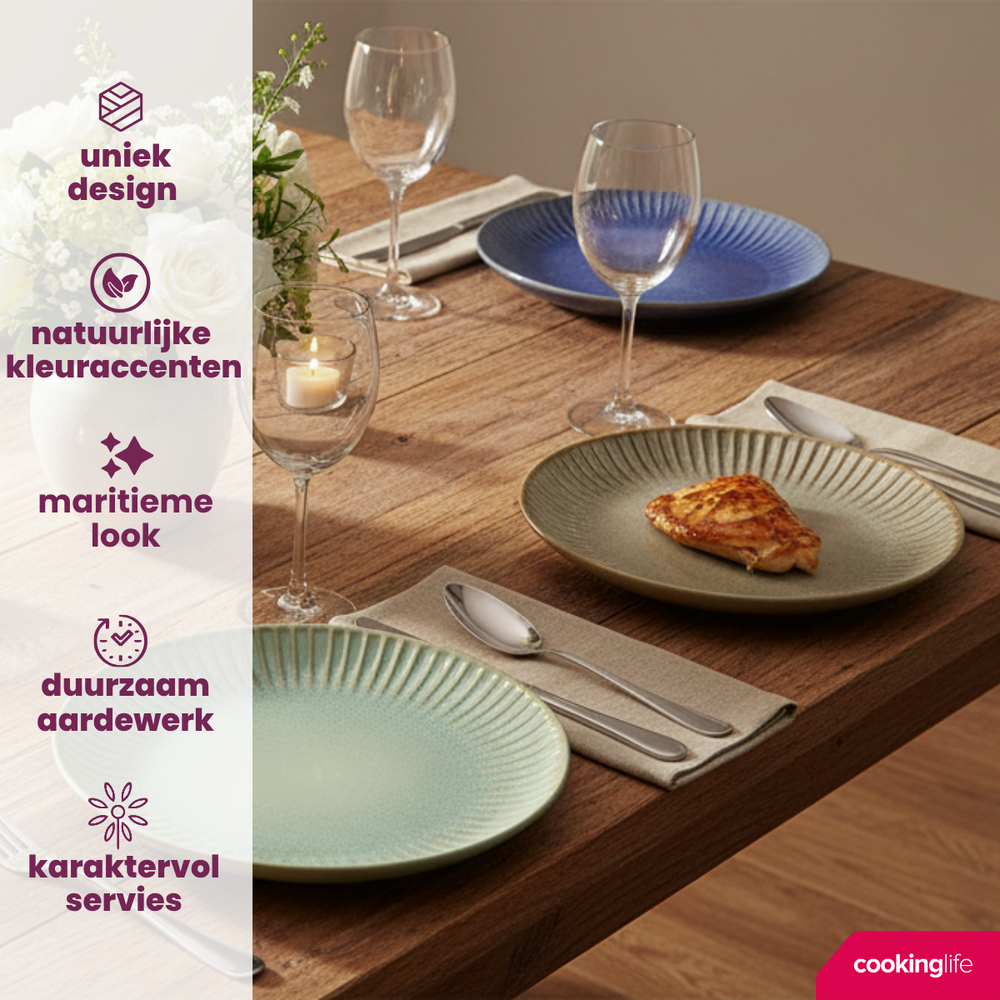 Cookinglife Mokken Aqua Maris 400 ml - 6 Stuks
