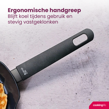Cookinglife Koekenpan Black Cera - ø 28 cmn - keramische anti-aanbaklaag