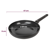 Cookinglife Koekenpan Black Cera - ø 28 cmn - keramische anti-aanbaklaag
