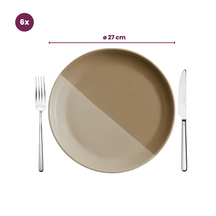 Platos de cena Cookinglife Barro ø 27 cm - 6 unidades