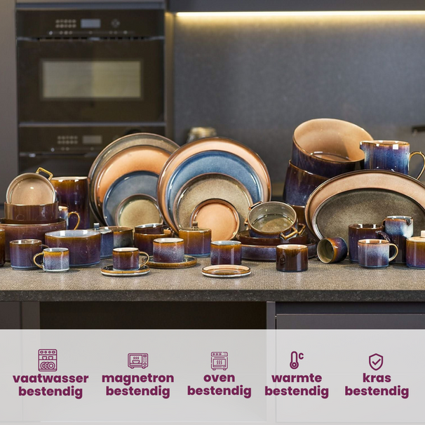 Cosy & Trendy Koffiekopjes / Senseokopjes - Quintana Amber - 220 ml - 4 Stuks