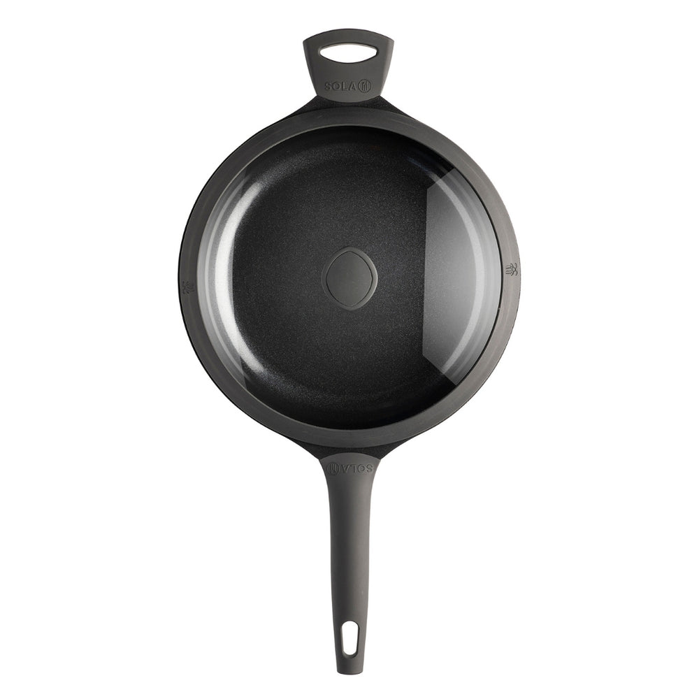 Wok Sola con tapa Ceramic Deluxe ø 30 cm - revestimiento antiadherente cerámico
