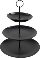 Cookinglife Etagère zwart ø 16, 21 & 26 cm - 3-laags - 32 cm hoog