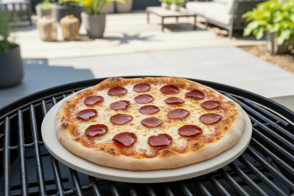 Cookinglife Pizzasteen Fire & Flavour ø 33 cm - Hittebestendig Steen - BBQ en Oven Gebruik