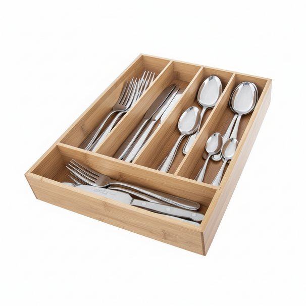 Cookinglife Bestekbak Bamboe 35 x 26 x 5 cm