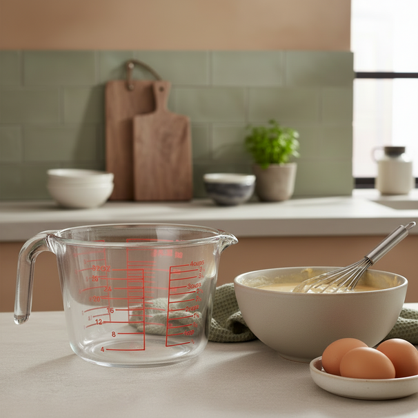 Cookinglife Measuring Cup Borosilicate Glass 1 Liter - Measuring Liquids and Ingredients
